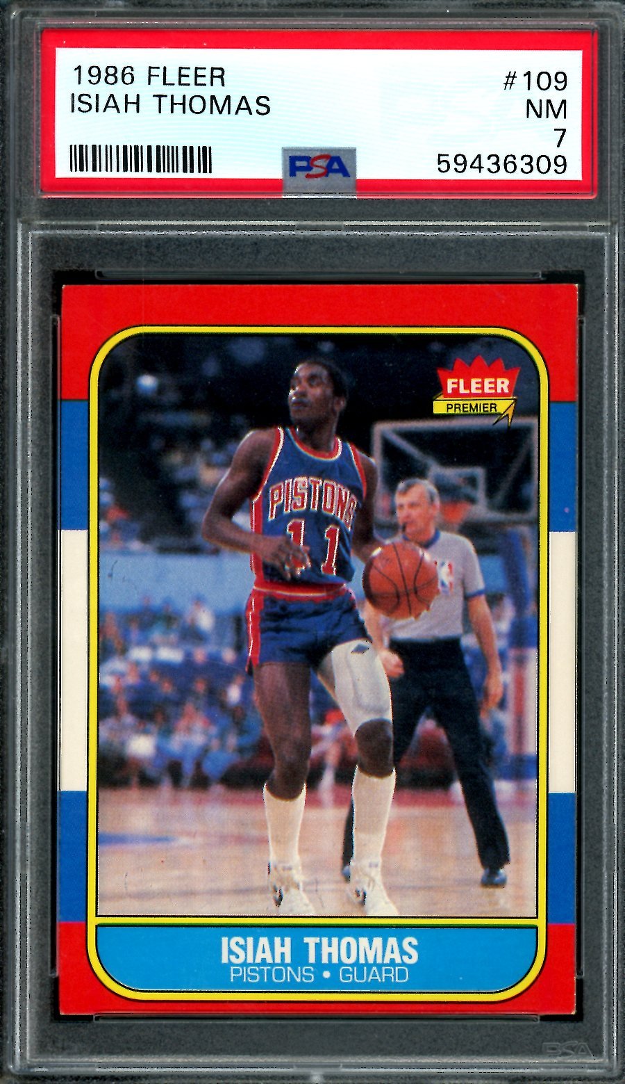 1986 Fleer Isiah Thomas PSA 7 Pistons - Trading Card Market