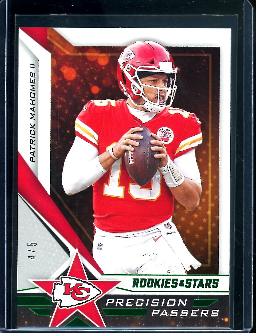 2019 Panini Rookies & Stars Patrick Mahomes Precision Passer Green /5 Chiefs - Trading Card Market