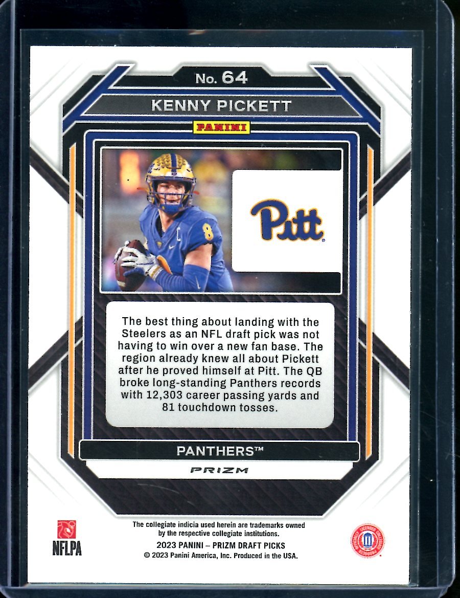 2023 Panini Prizm Draft Picks Kenny Pickett Snakeskin SSP Steelers - Trading Card Market