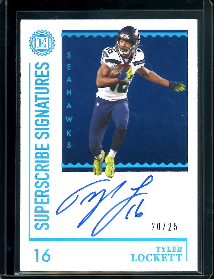 2021 Panini Encased Tyler Lockett Superscribe Signatures Auto /25 Seahawks