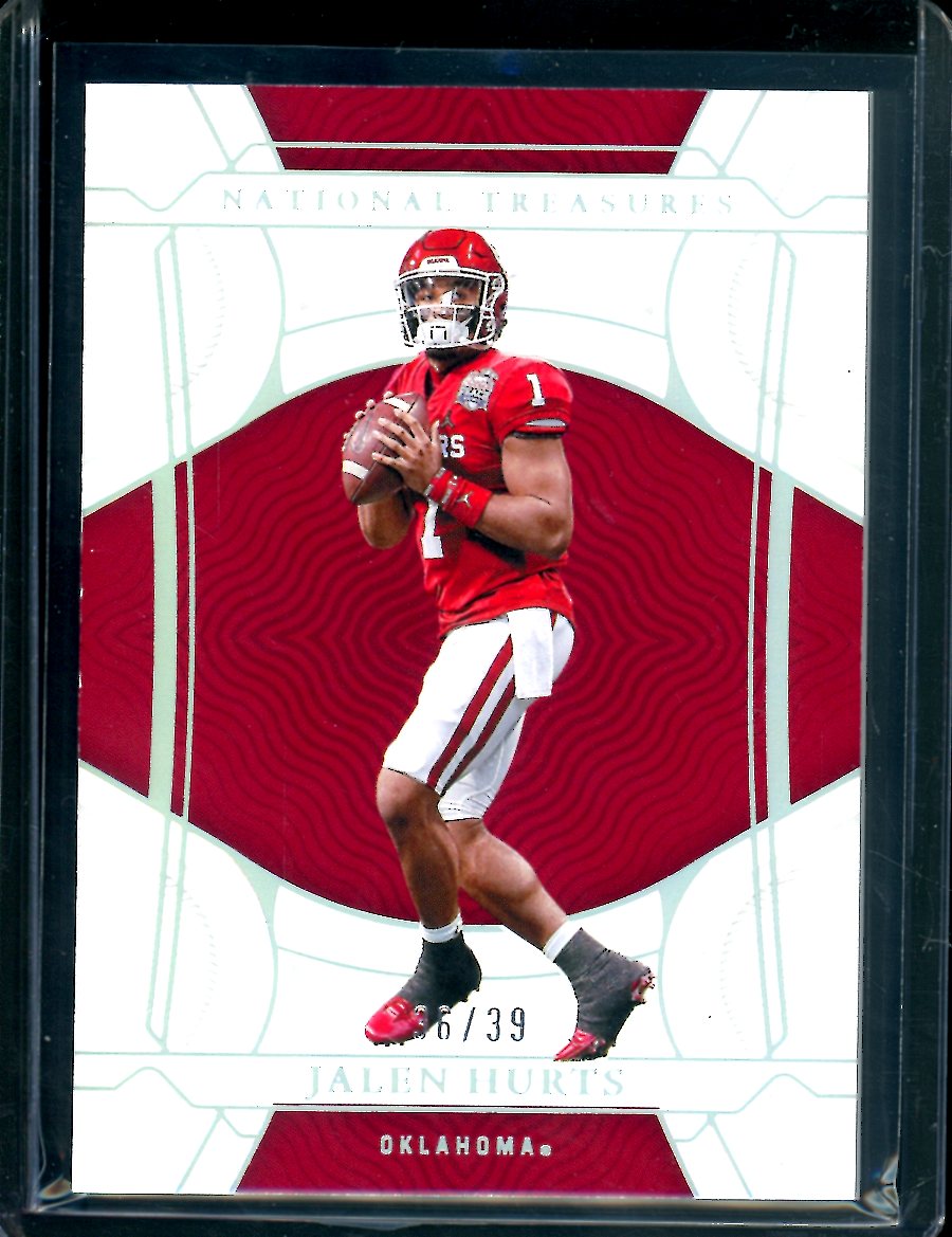2022 Panini National Treasures Collegiate Jalen Hurts Holo Silver /25 Eagles
