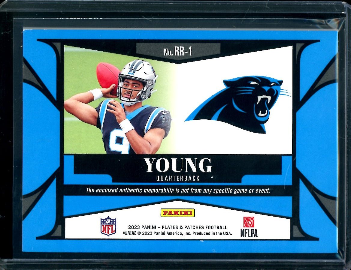 2023 Panini Plates & Patches Bryce Young Rookie Reflections Patch /55 Panthers - Trading Card Market