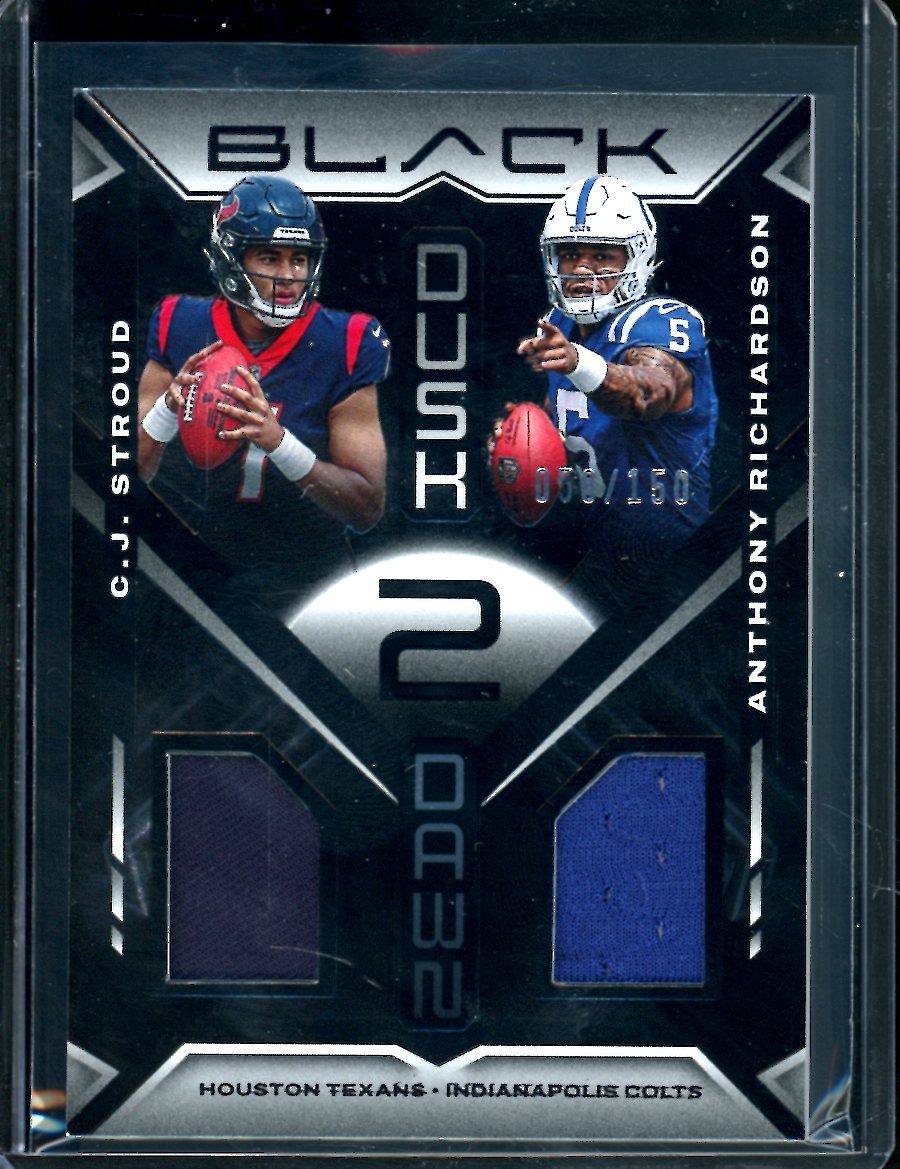 2023 Panini Black C.J. Stroud/Anthony Richardson Rookie Dusk 2 Dawn Patch /150