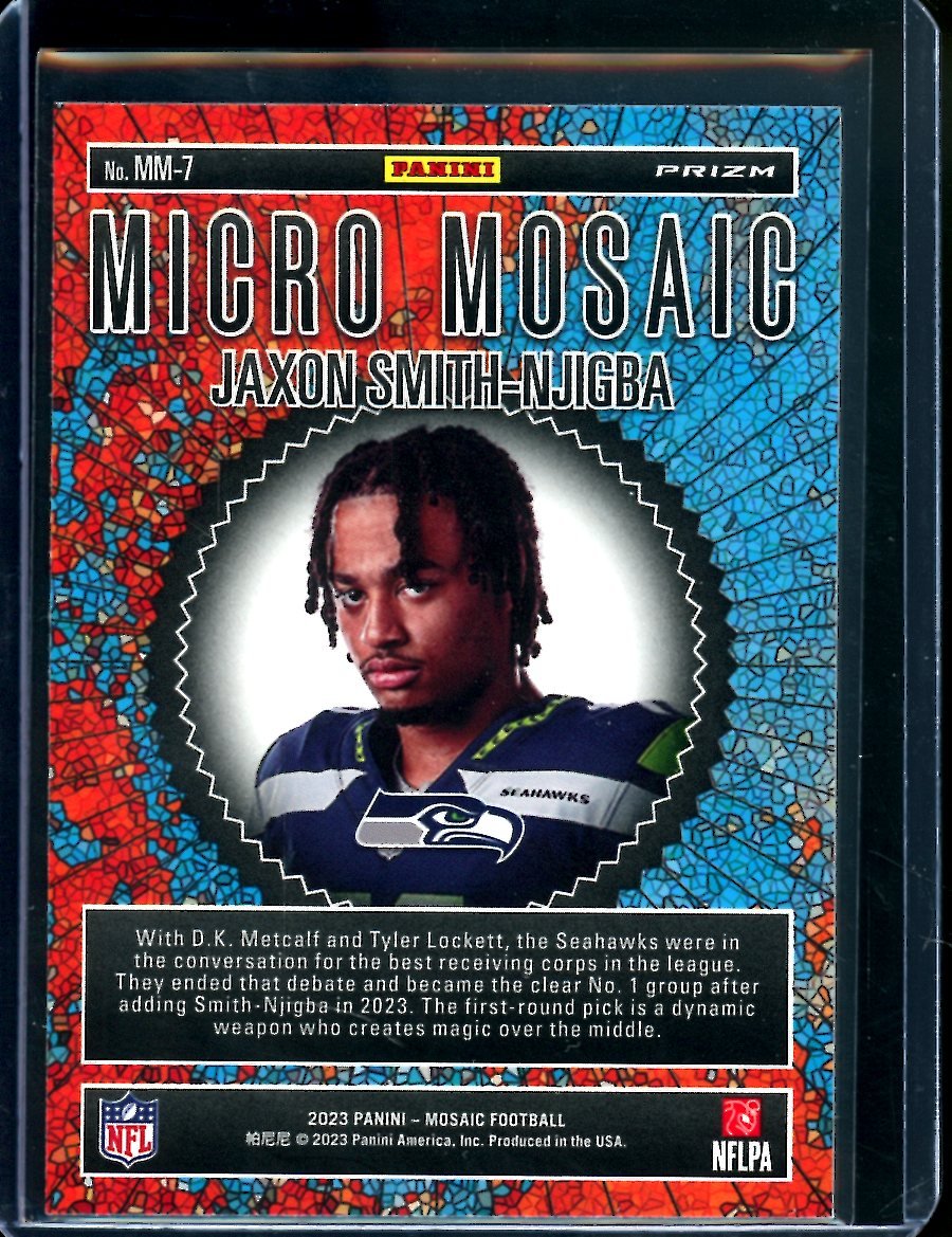 2023 Panini Mosaic Jaxon Smith - Njigba Rookie Micro Mosaic SSP Seahawks - Trading Card Market