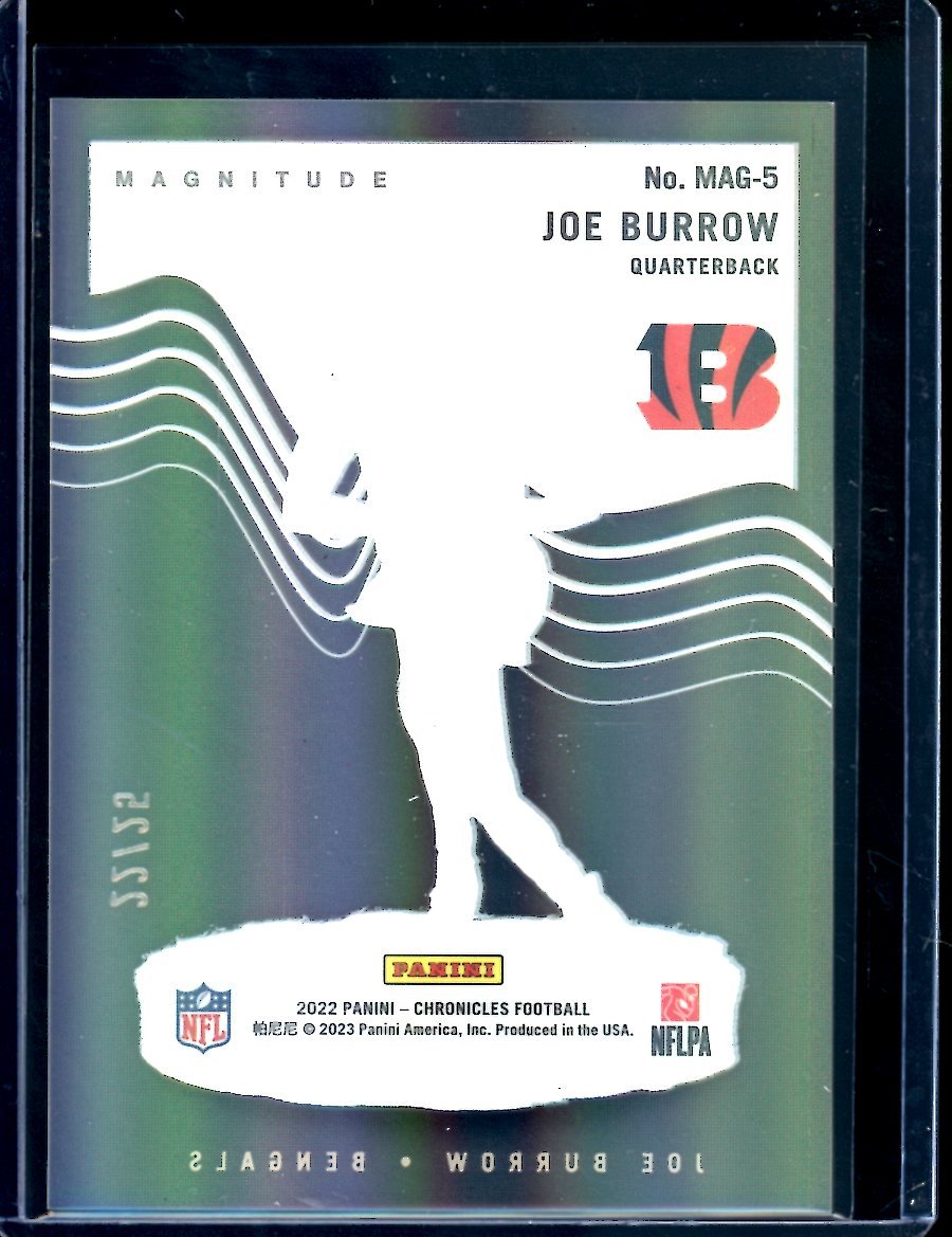2022 Panini Chronicles Magnitude Joe Burrow Holo /25 Bengals - Trading Card Market