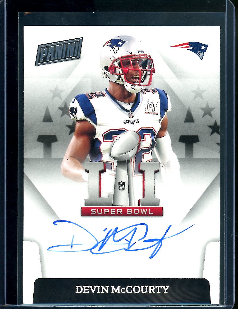 2022 Panini Devin McCourty Super Bowl Auto Patriots