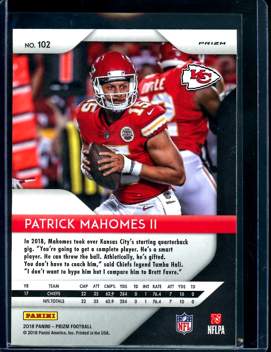 2018 Panini Prizm Patrick Mahomes Disco Chiefs