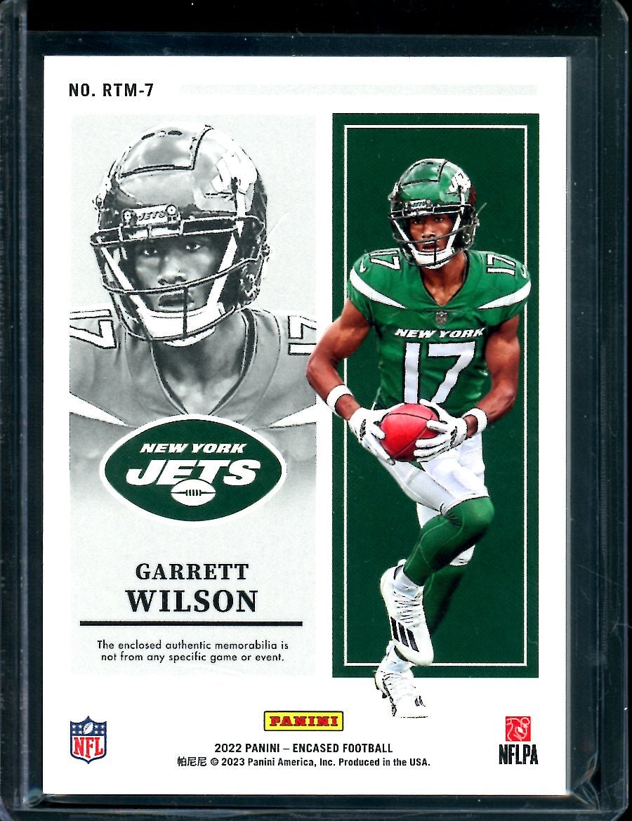 2022 Panini Encased Garrett Wilson Rookie Patch /25 Jets - Trading Card Market