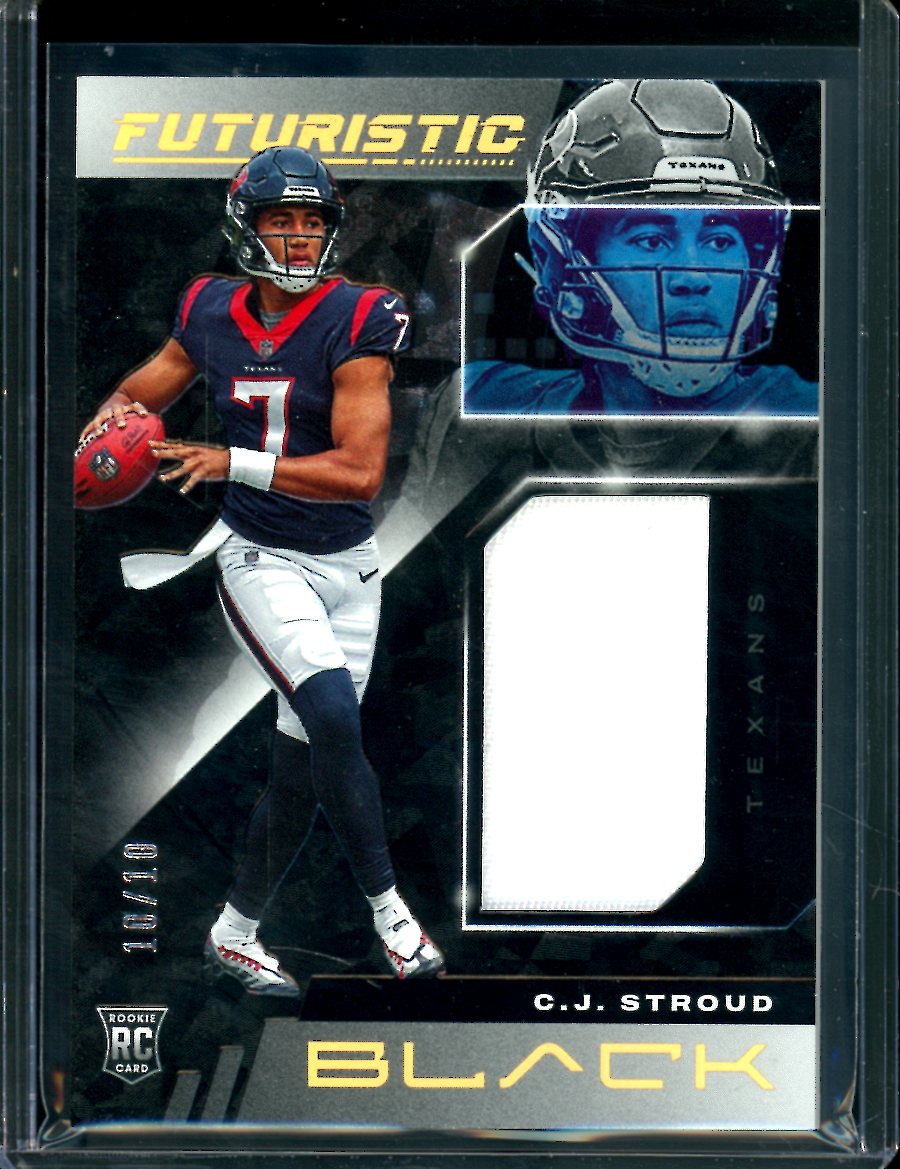 2023 Panini Black C.J. Stroud Rookie Futuristic Patch /10 Texans
