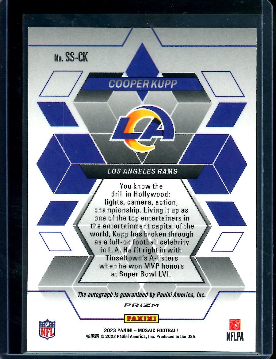 2023 Panini Mosaic Choice Cooper Kupp Showtime Signatures Auto Rams - Trading Card Market