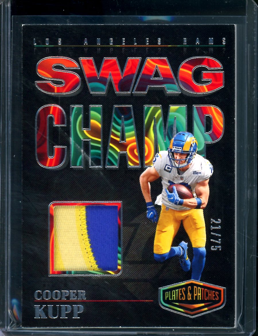 2023 Panini Plates & Patches Cooper Kupp Swag Champ Patch /75 Rams