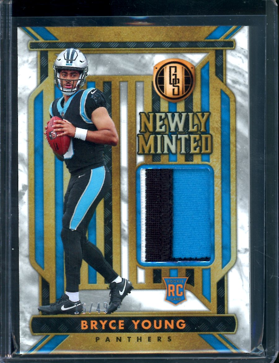 2023 Panini Gold Standard Bryce Young Rookie Newly Minted Patch /49 Panthers