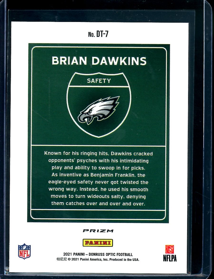 2021 Panini Optic Brian Dawkins Downtown SSP Eagles - Trading Card Market