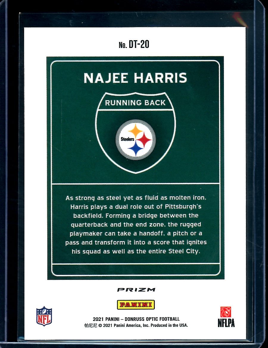2021 Panini Optic Najee Harris Rookie Downtown SSP Steelers - Trading Card Market