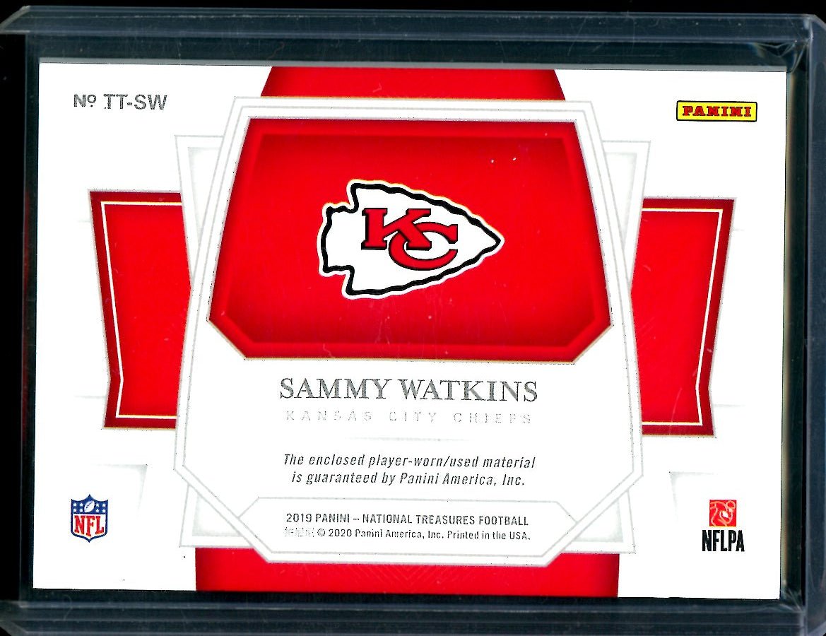 2019 Panini National Treasures Sammy Watkins Tremendous Treasures NFL Shied 1/1 Chiefs - Trading Card Market