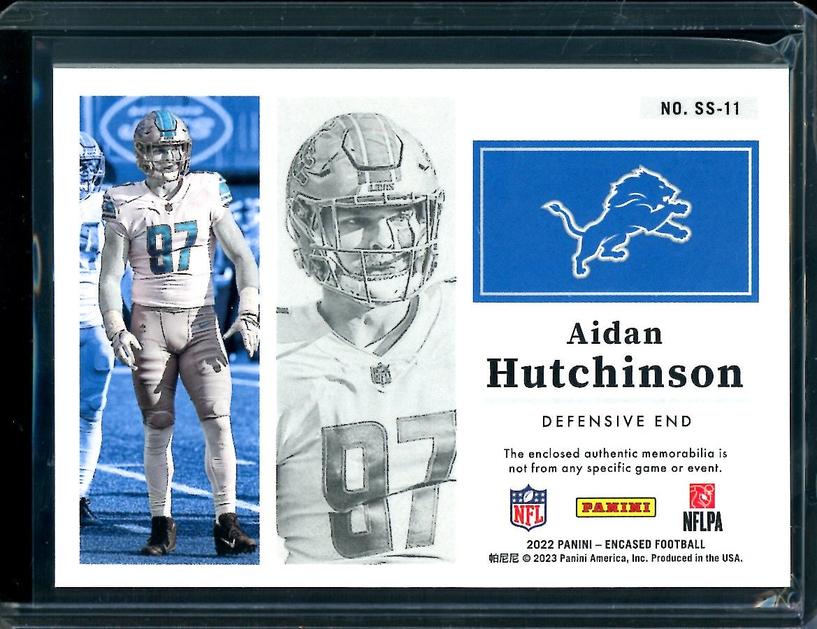 2022 Panini Encased Aidan Hutchinson Rookie Patch /50 Lions - Trading Card Market
