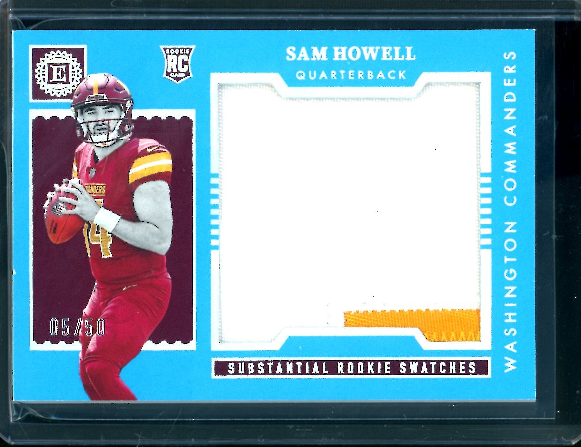 2022 Panini Encased Sam Howell Rookie Patch /50 Commanders