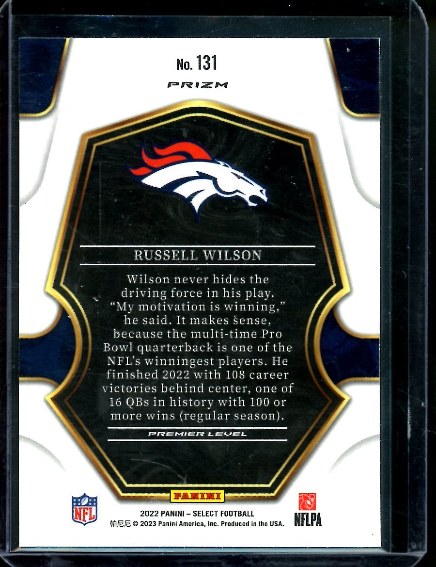 2022 Panini Select Russell Wilson Cosmic Premier Level Broncos - Trading Card Market