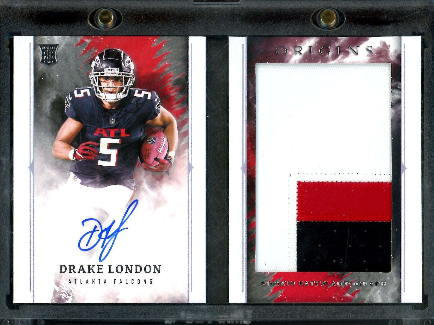 2022 Panini Origins Drake London Rookie RPA Booklet /49 Falcons