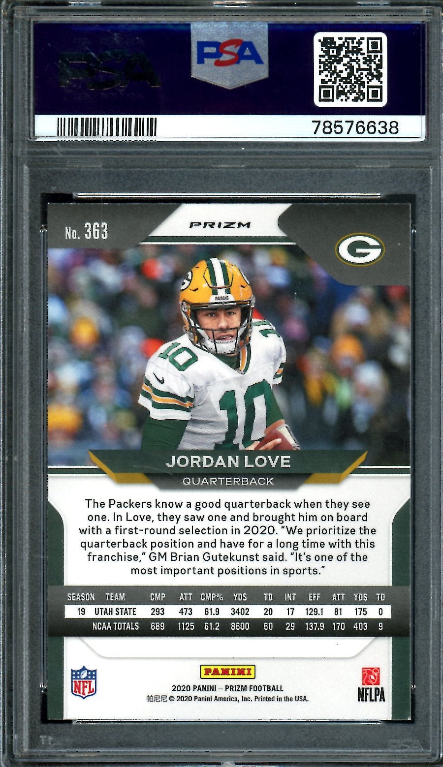 2020 Panini Prizm Jordan Love Rookie Orange Disco PSA 9 Packers - Trading Card Market