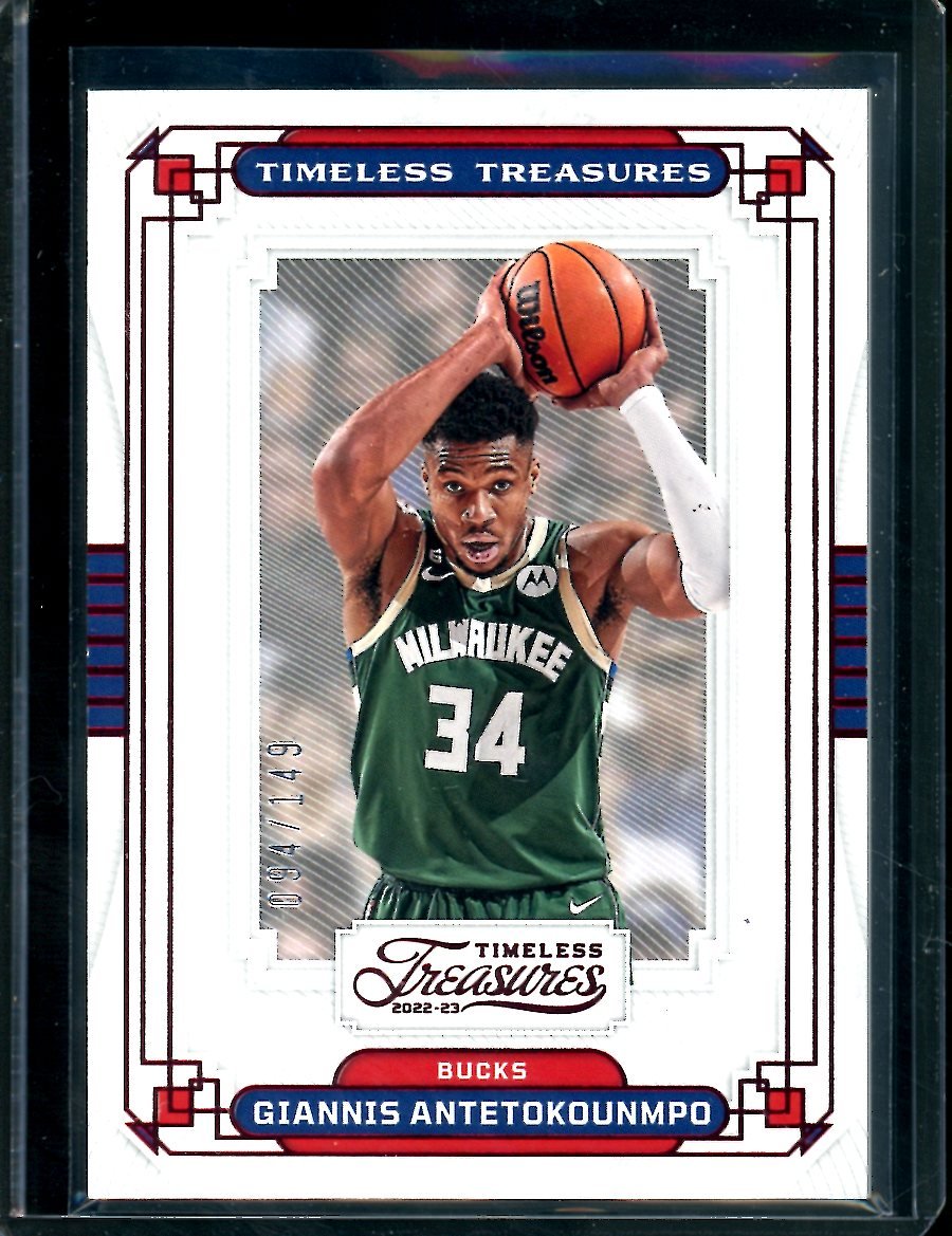 2022-23 Panini Chronicles Timeless Treasures Giannis Antetokounmpo /149 Bucks