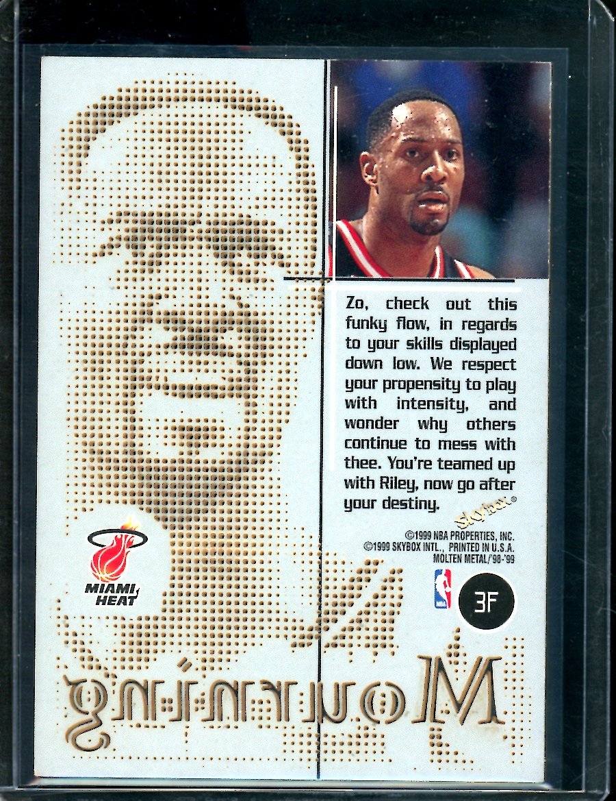 1999 Fleer Metal Skybox Alonzo Mourning Heavy Metal Fusion Heat - Trading Card Market