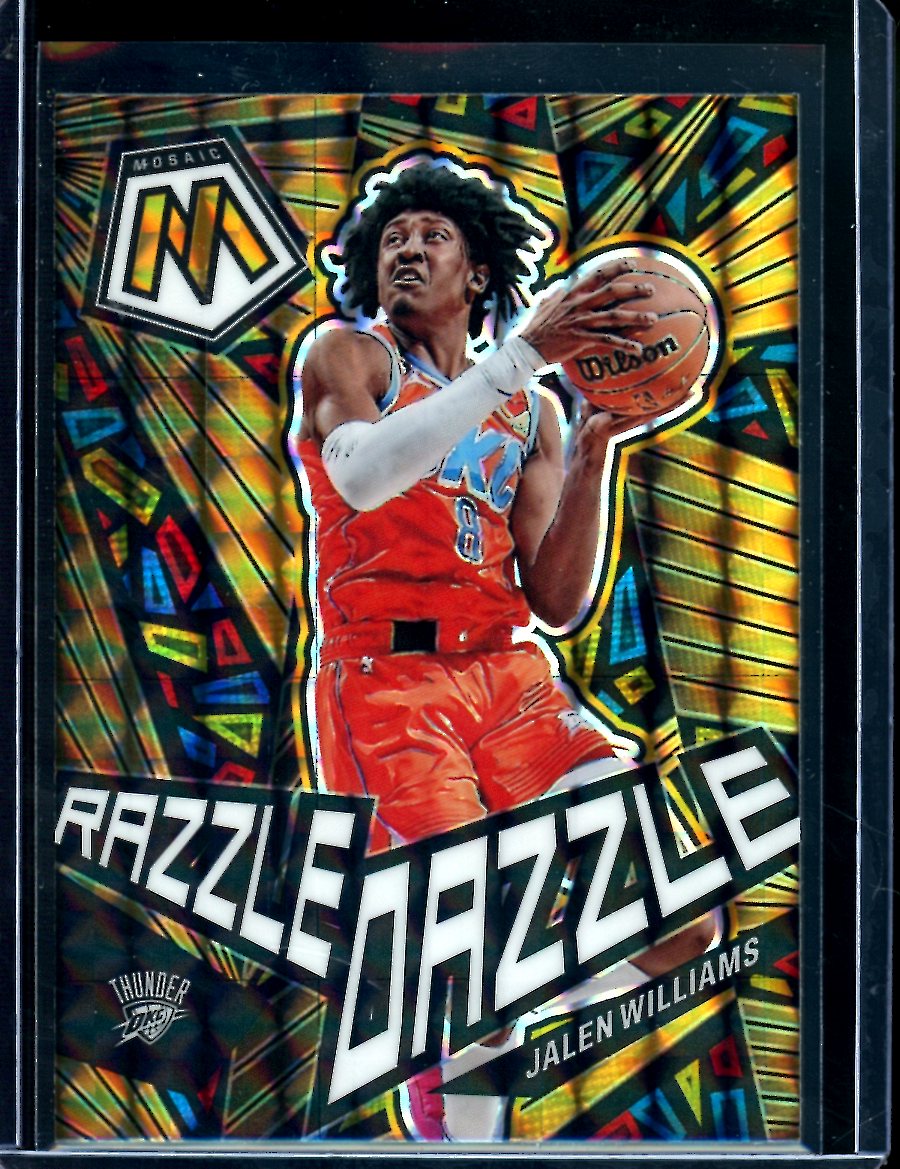 2022-23 Panini Mosaic Jalen Williams Rookie Razzle Dazzle SSP