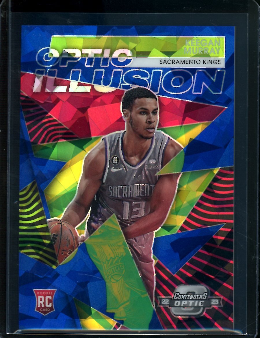 2022-23 Panini Contenders Optic Keegan Murray Rookie Optic Illusions /75 Kings