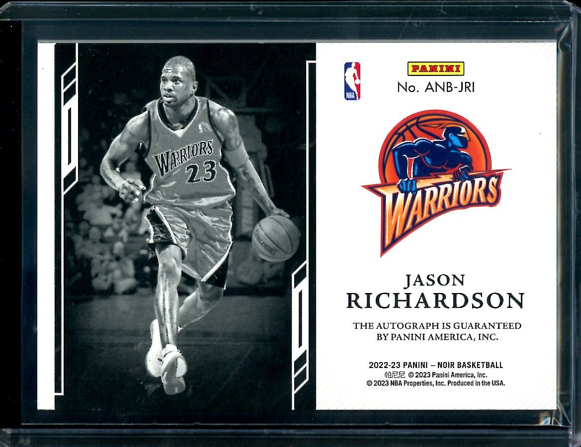 2022 - 23 Panini Noir Jason Richardson Auto /99 Warriors - Trading Card Market