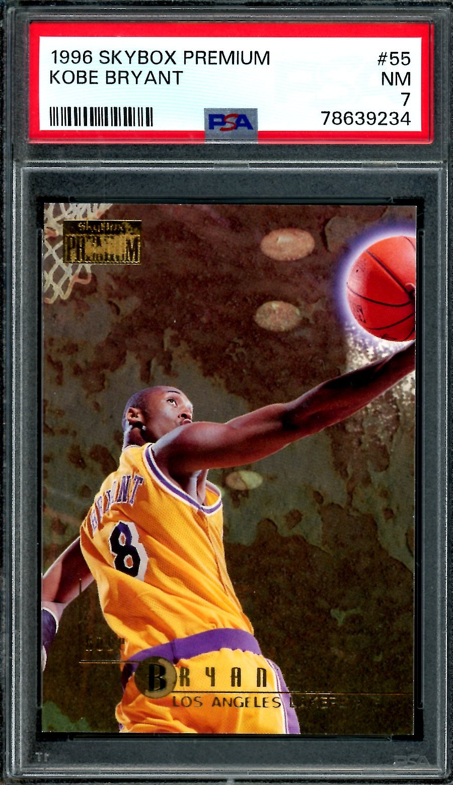 1996 Fleer Skybox Premium Kobe Bryant Rookie PSA 7 Lakers - Trading Card Market