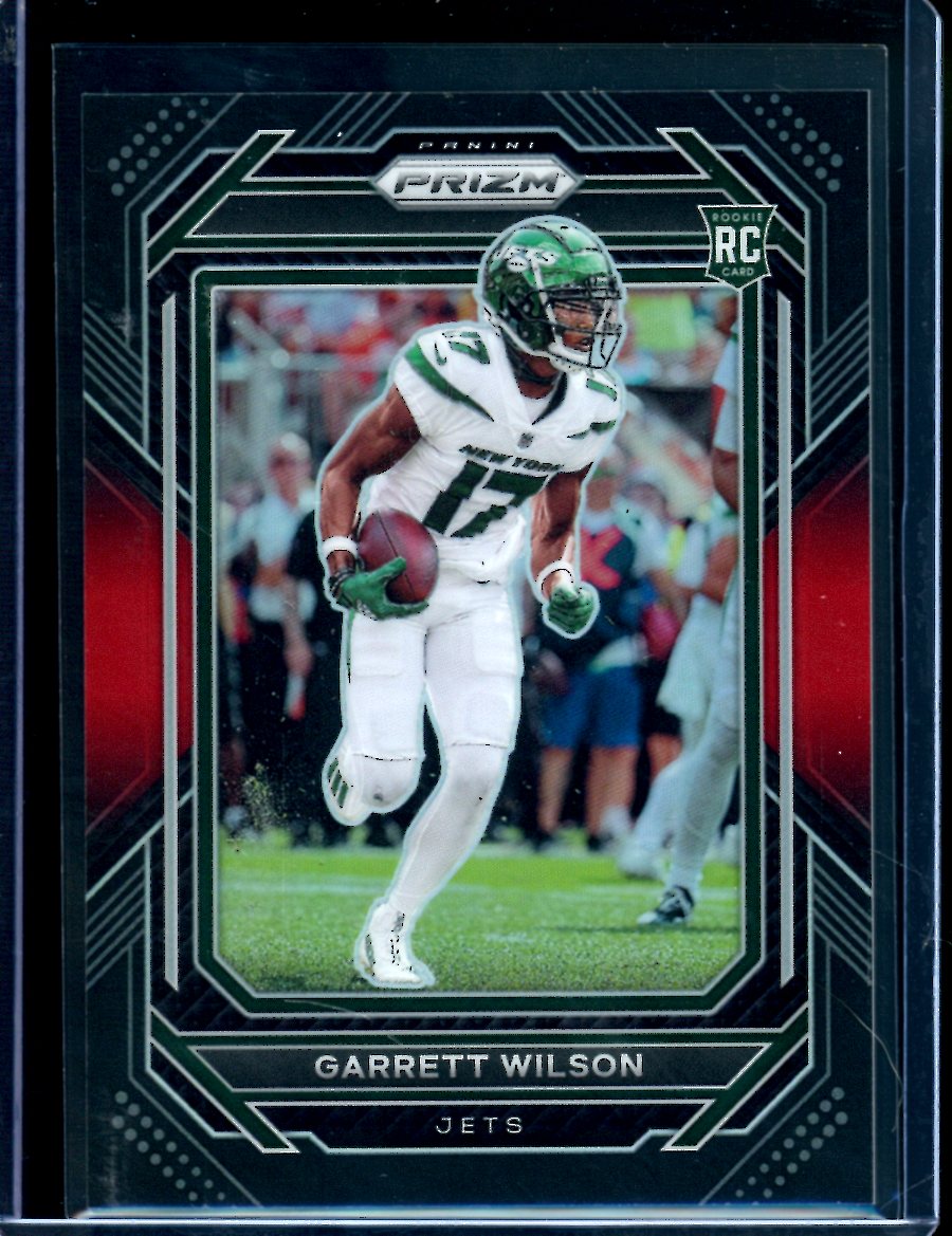 2022 Panini Chronicles Prizm Black Garrett Wilson Rookie Red /99