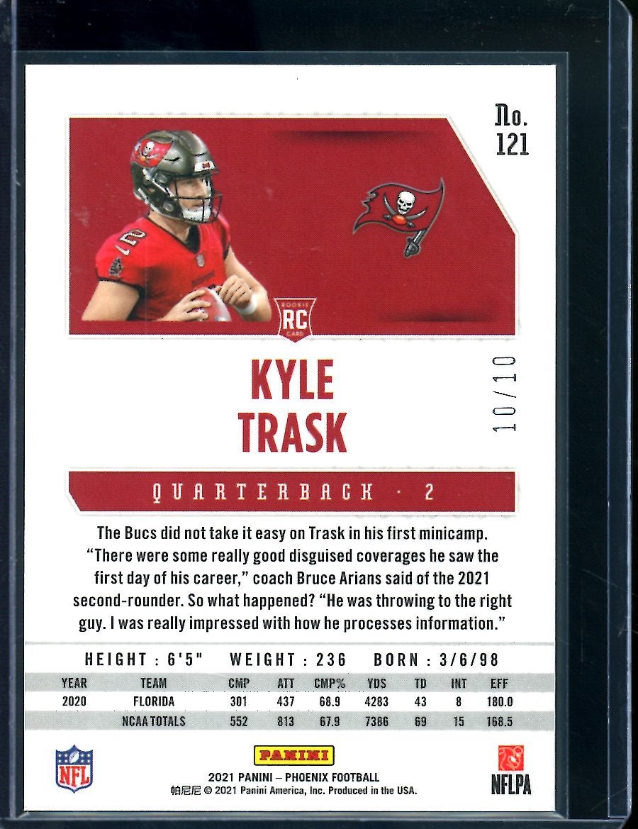 2021 Panini Phoenix Kyle Trask Rookie Black Velocity /10 Buccaneers - Trading Card Market