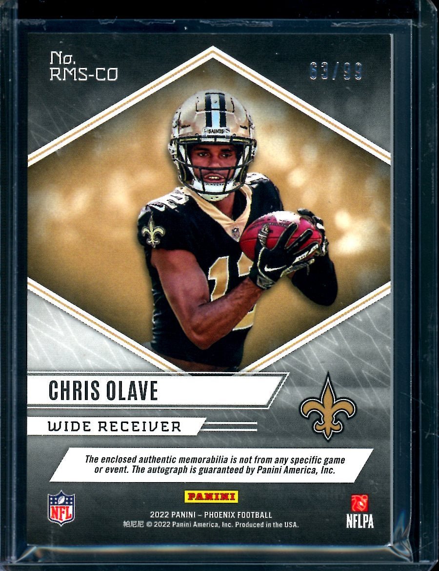 2022 Panini Phoenix Chris Olave Risng Rookie RPA /99 Saints - Trading Card Market