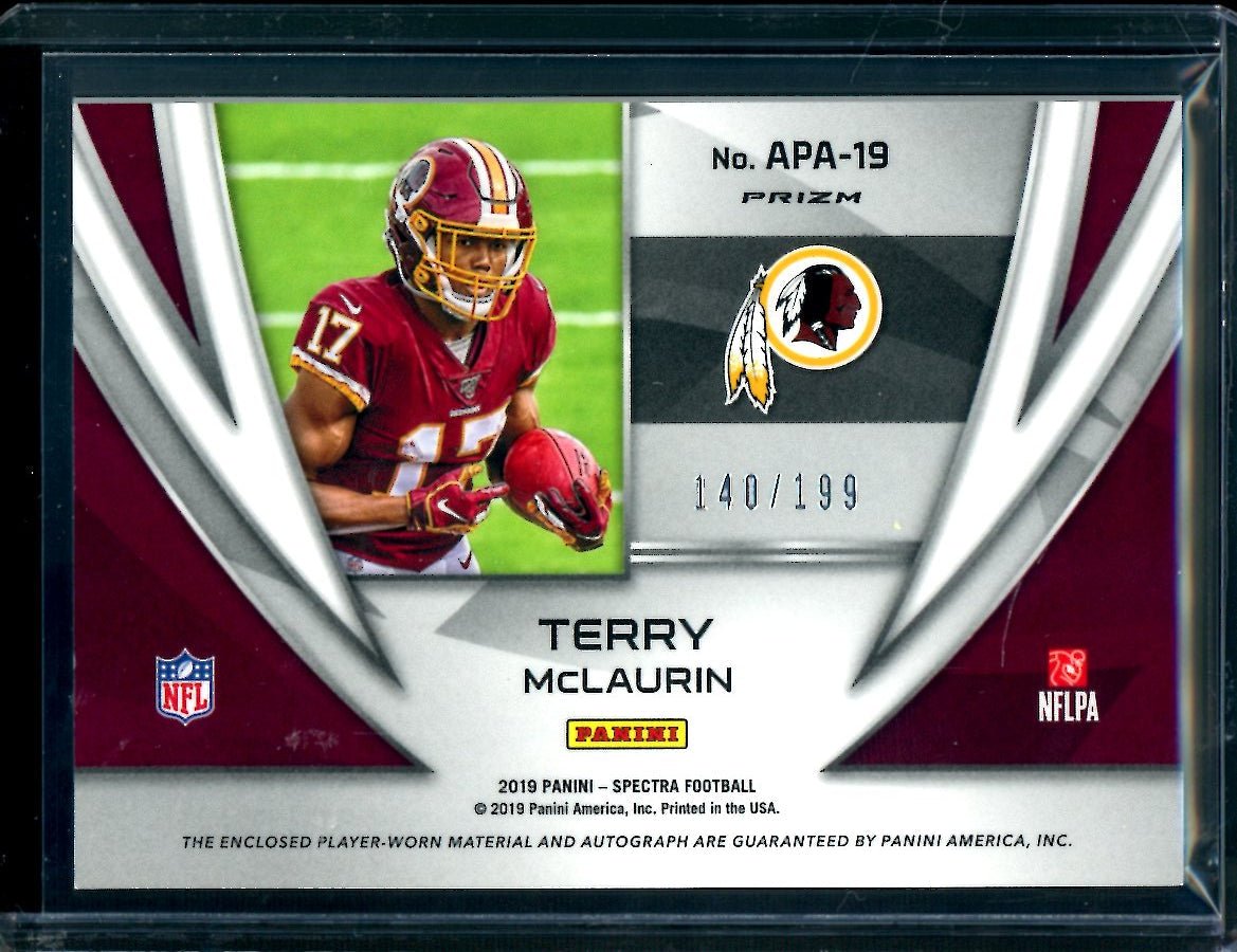 2019 Panini Spectra Terry McLaurin Rookie RPA /199 Commanders - Trading Card Market