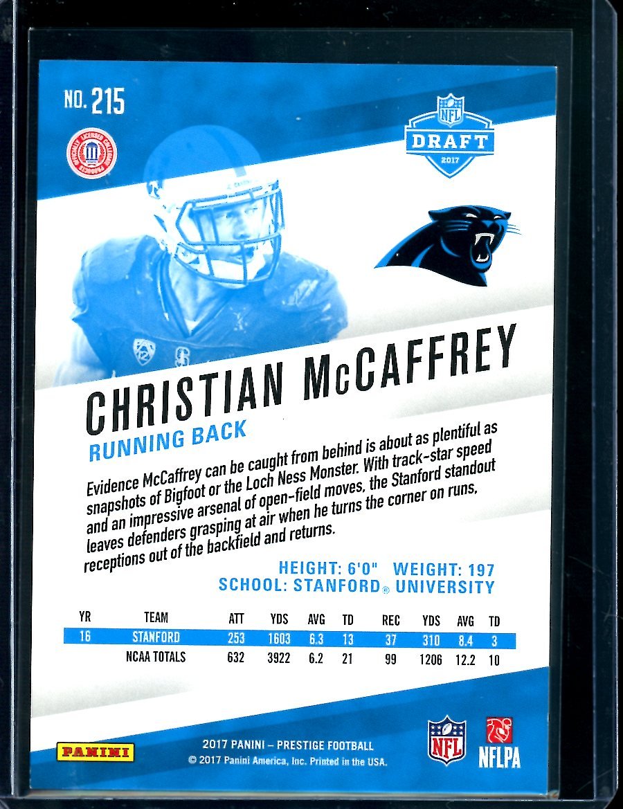 2017 Panini Prestige Christian McCaffrey Rookie /150 Panthers - Trading Card Market