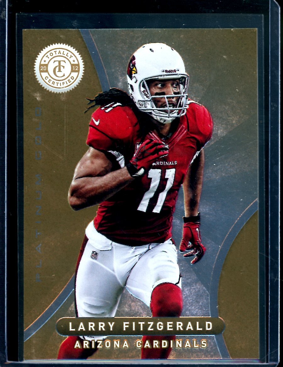 2012 Panini Totally Certified Larry Fitzgerald Platinum Gold /25 Cardinals - Trading Card Market