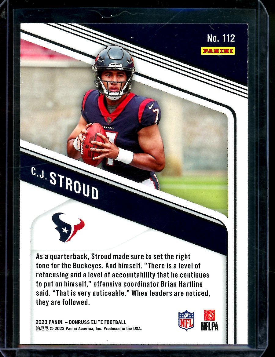 2023 Panini Elite C.J. Stroud Rookie Green Pulsar Texans - Trading Card Market