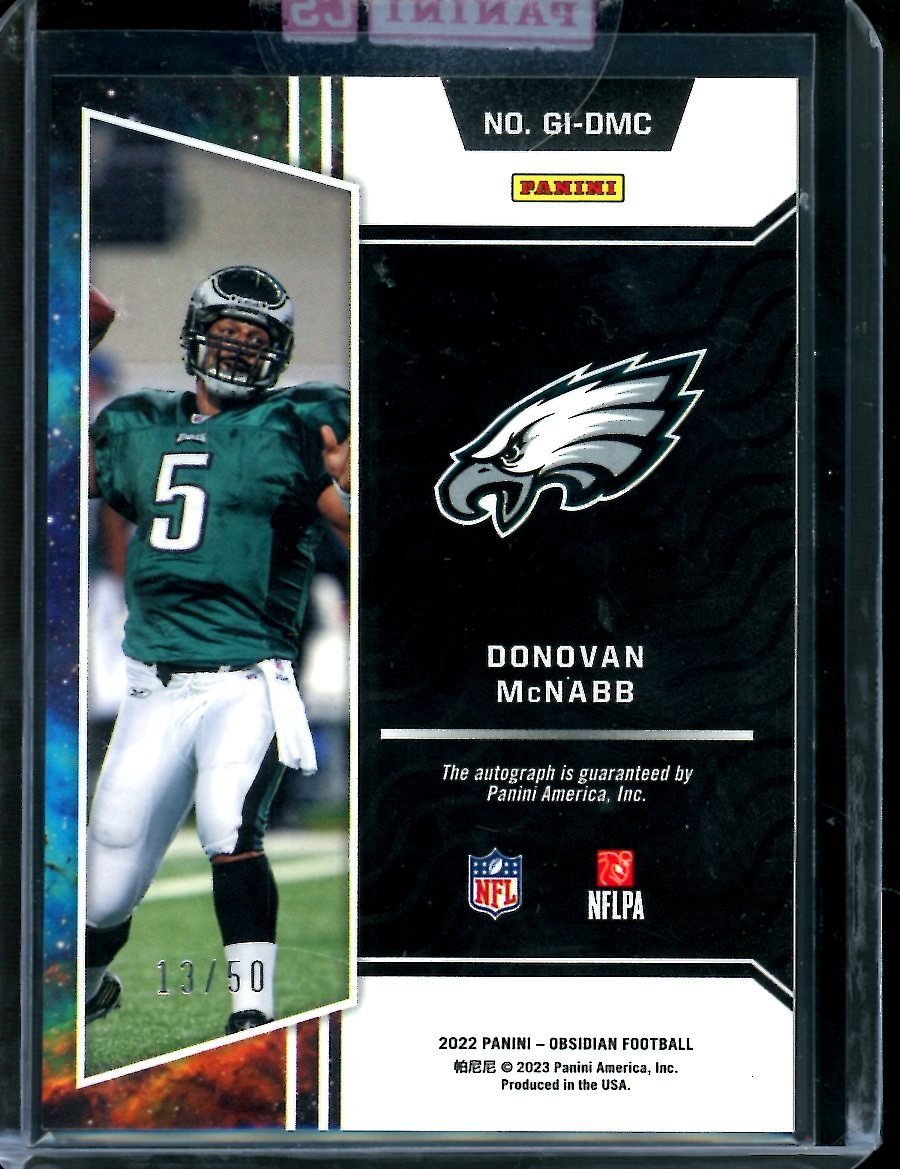 2022 Panini Obsidian Donovan McNabb Galaxy Ink Auto /50 Eagles - Trading Card Market