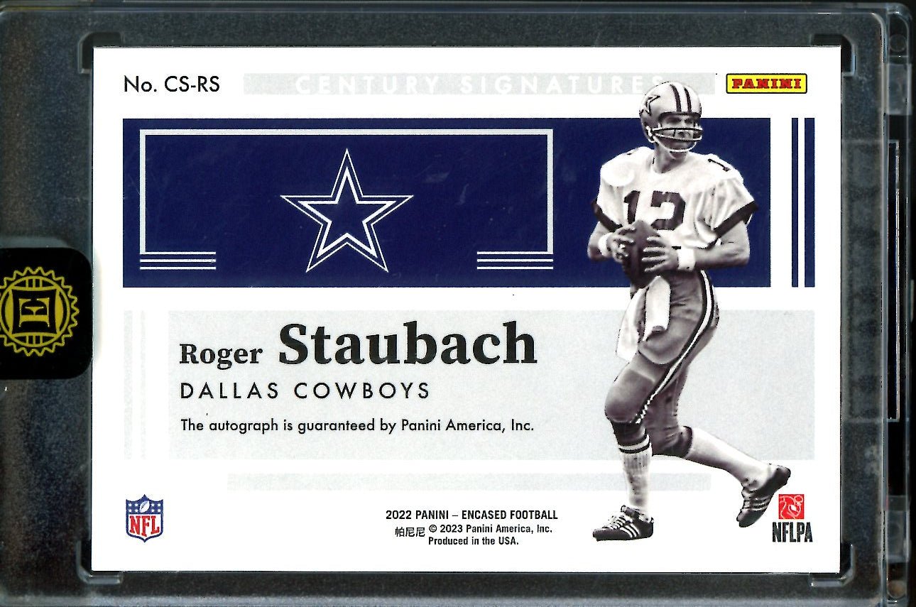 2022 Panini Encased Roger Staubach Century Signatures Auto /15 Cowboys - Trading Card Market