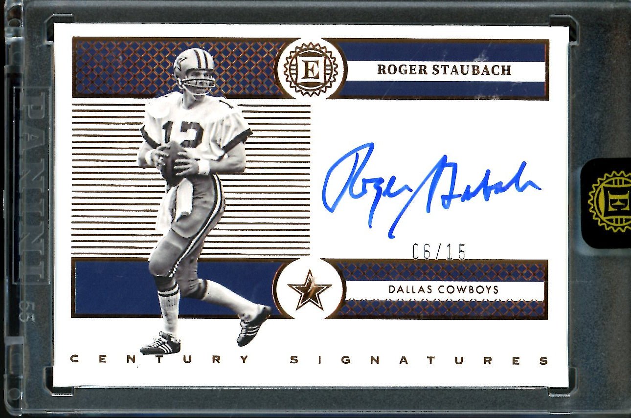 2022 Panini Encased Roger Staubach Century Signatures Auto /15 Cowboys