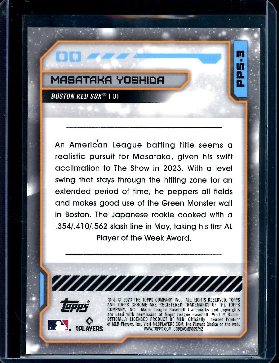 2023 Topps Cosmic Chrome Masataka Yoshida Planetary Pursuit The Sun SSP Red Sox - Trading Card Market