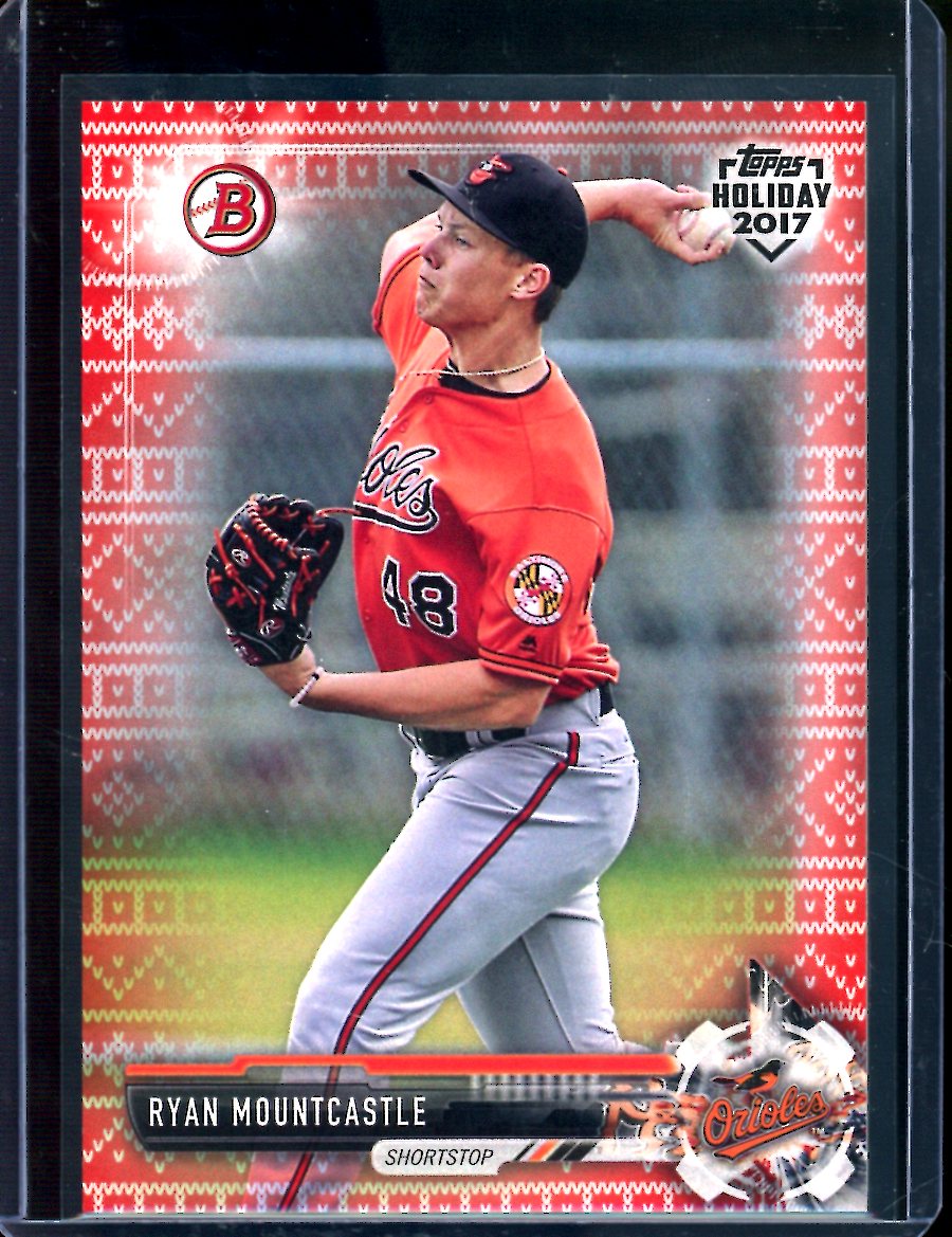 2017 Topps Holiday Ryan Mountcastle Rookie /10 Orioles