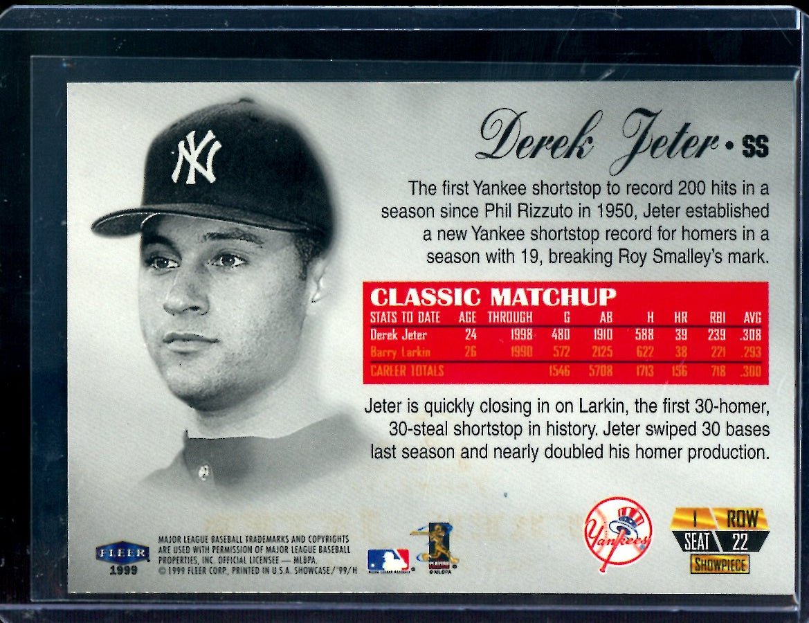 1999 Fleer Showcase Derek Jeter /1500 Yankees - Trading Card Market