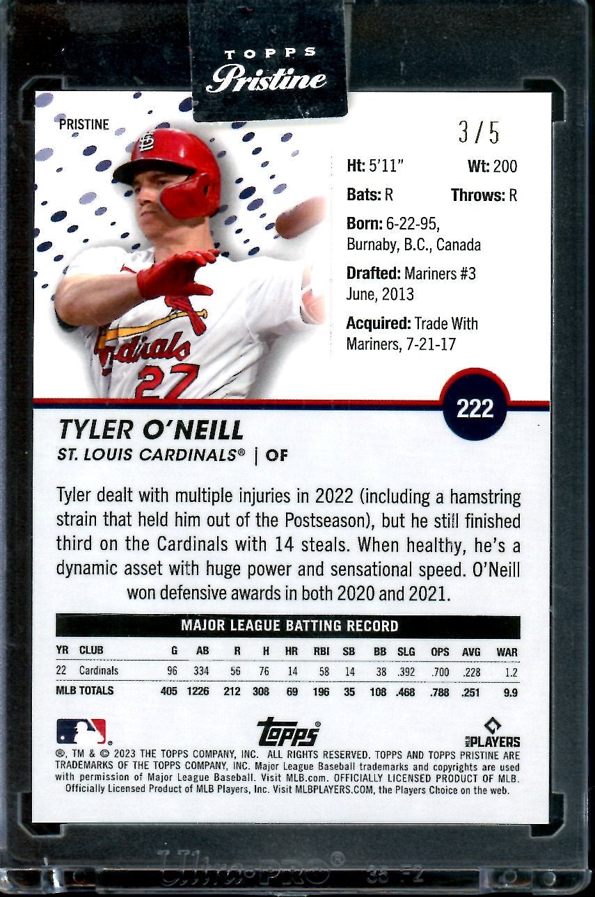 2023 Topps Pristine Tyler O'Neill Red /5 Cardinals - Trading Card Market