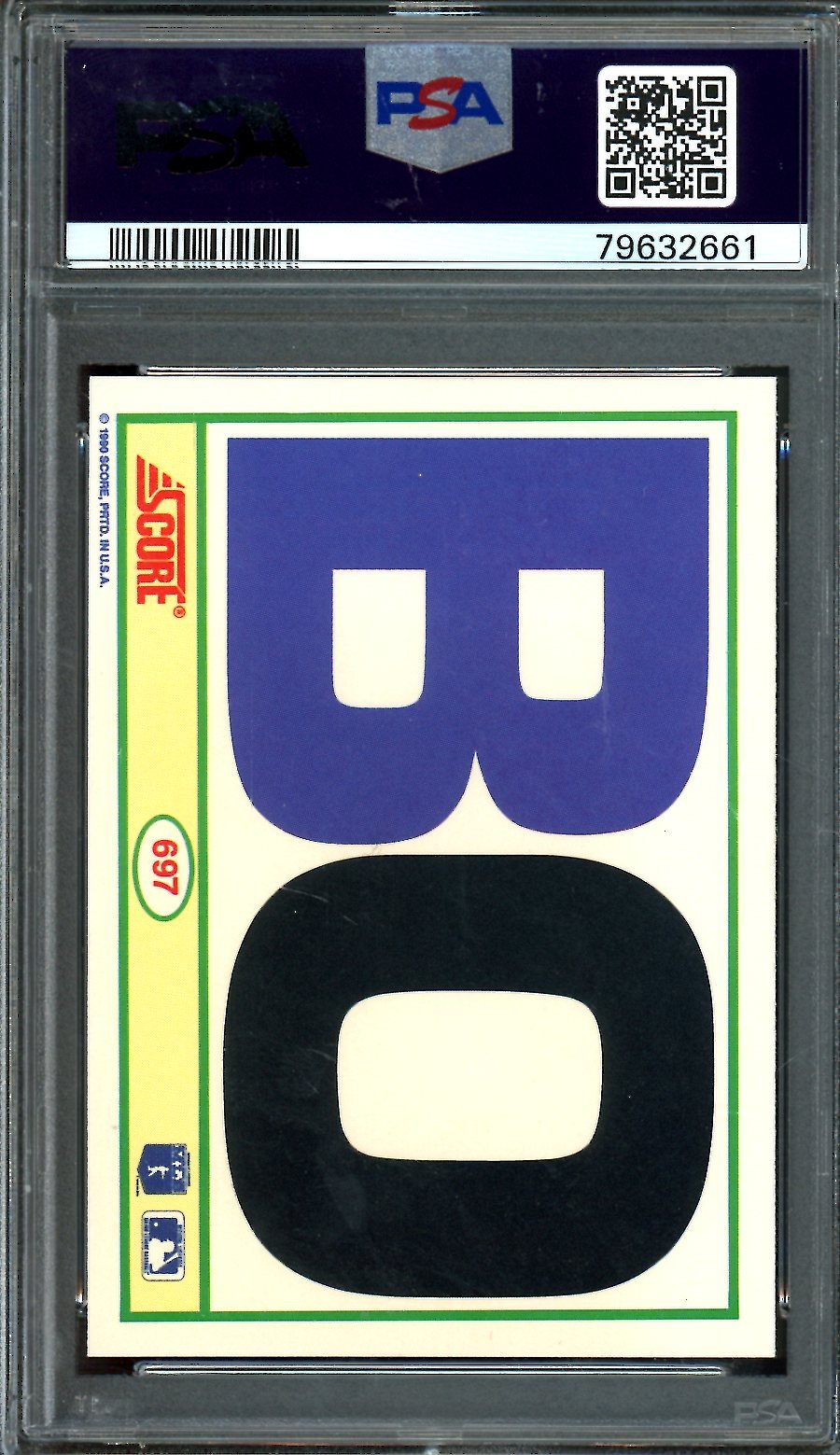 1990 Panini Score Bo Jackson PSA 9 Royals/Raiders - Trading Card Market
