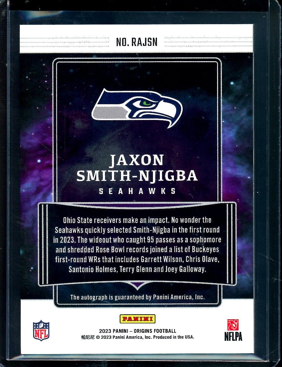 2023 Panini Origins Jaxon Smith - Njigba Rookie Autograph /75 Seahawks - Trading Card Market