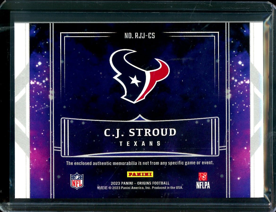 2023 Panini Origins CJ Stroud Rookie Jumbo Jersery Patch /199 Texans - Trading Card Market