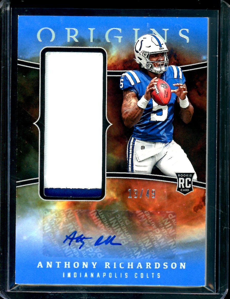 2023 Panini Origins Anthony Richardson Rookie RPA Blue /49 Colts