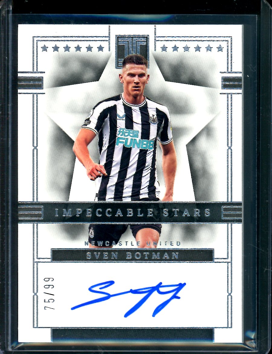2022/23 Panini Impeccable Sven Botman Impeccable Stars Autograph /99 Newcastle United