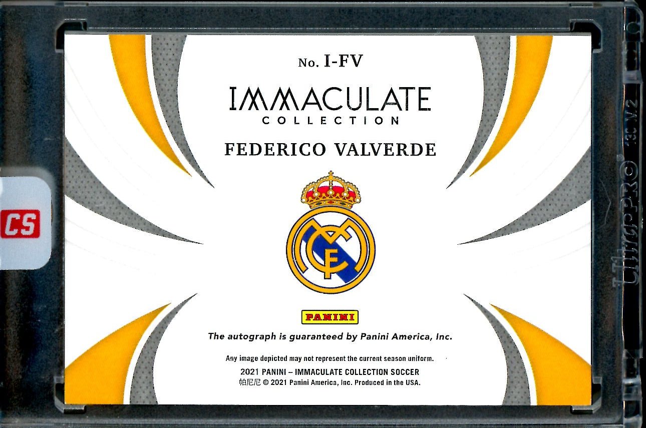 2021 Panini Immaculate Frederico Valverde Introductions Autograph /25 Real Madrid - Trading Card Market
